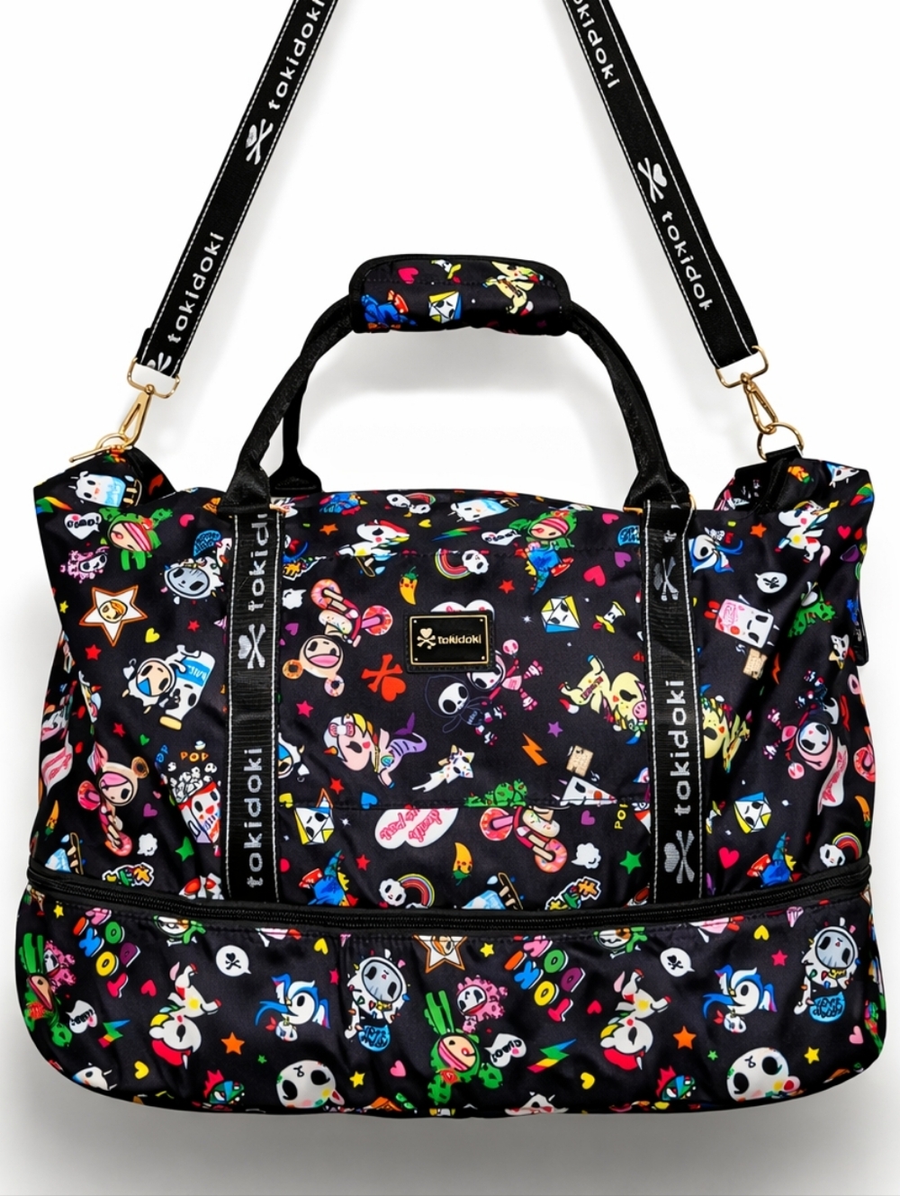 XL TOKIDOKI Ultimate Travel Bag OVERSIZED Weekender Expandable + MAKE-UP BAG